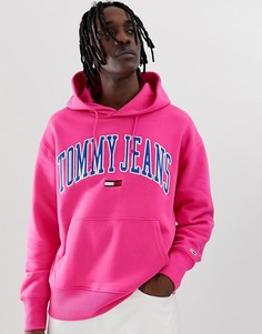 Свободный свитшот розового цвета Tommy Jeans - Розовый