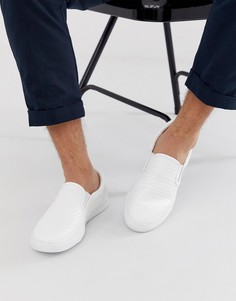 Белые кроссовки слипоны ASOS DESIGN - Белый