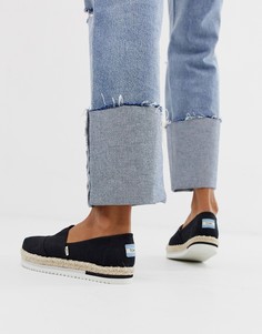 Эспадрильи на платформе Toms - Черный