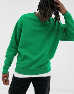 Зеленый oversize-свитшот ASOS DESIGN - Зеленый