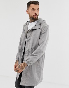 Парка с принтом под змеиную кожу ASOS DESIGN - Серый