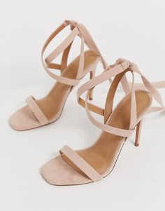 Легкие босоножки на каблуке ASOS DESIGN Hollis - Розовый