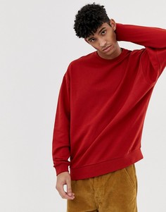 Красный oversize-свитшот ASOS DESIGN - Оранжевый