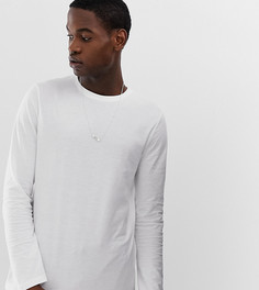 Белый лонгслив с круглым вырезом ASOS DESIGN - Белый
