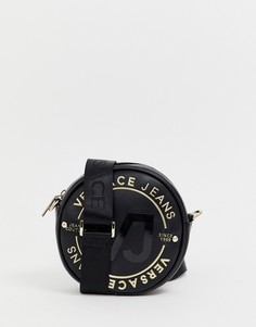 Круглая сумка через плечо с логотипом Versace Jeans - Черный