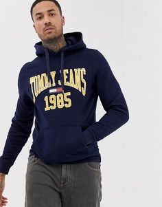 Худи с принтом Tommy Jeans Essential - Синий
