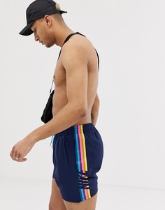 Темно-синие короткие шорты для плавания в стиле ретро Nike NESS9445-489 - Темно-синий