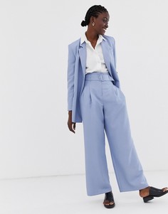 Синие широкие брюки ASOS DESIGN - Синий