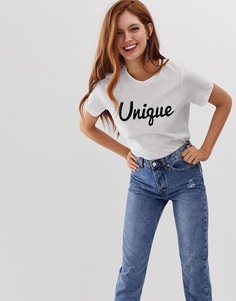 Футболка с надписью Vero Moda - Белый