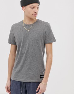 Базовая хлопковая футболка Calvin Klein Jeans - Серый