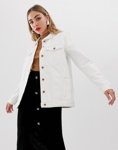 Белая джинсовая oversize-куртка Only - Белый