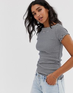 Футболка в полоску Free People Ahoy - Темно-синий