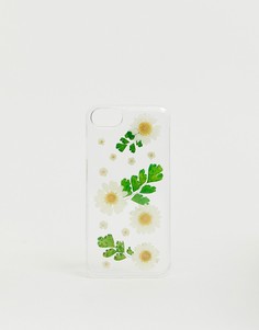 Прозрачный чехол для iPhone 6/7/8 с цветочным рисунком Monki - Очистить