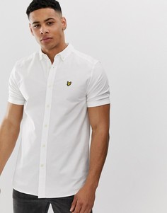 Белая оксфордская рубашка с короткими рукавами Lyle & Scott - Белый