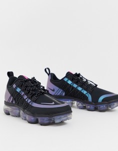 Черные кроссовки с переливающимся эффектом Nike Running VaporMax - Throwback Future - Черный