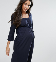 Платье миди Mamalicious Maternity - Темно-синий Mama.Licious