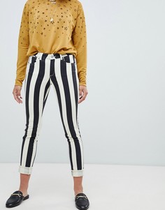 Джинсы скинни в полоску Maison Scotch - Мульти