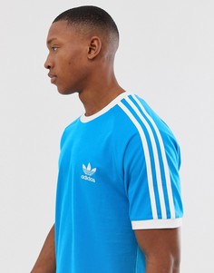 Синяя футболка adidas Originals california - Фиолетовый