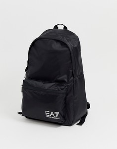 Черный рюкзак с логотипом EA7 - Черный