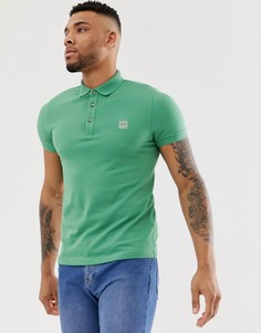 Светло-зеленое поло с логотипом BOSS Passenger - Зеленый