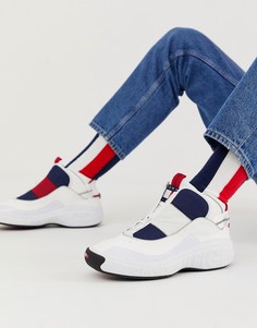 Белые кроссовки с цветной отделкой и названием бренда Tommy Jeans - Белый