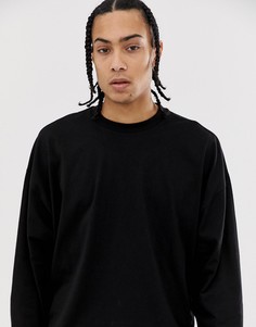 Черный oversize-лонгслив ASOS DESIGN - Черный