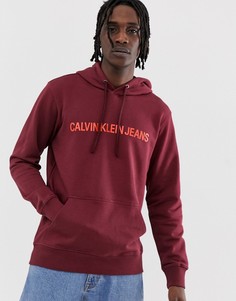 Худи с логотипом Calvin Klein Jeans - Красный