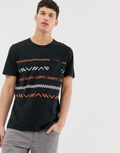 Футболка с принтом Jack & Jones Originals - Черный