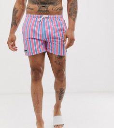 Розовые шорты для плавания в полоску Ellesse Cozza эксклюзивно для ASOS - Розовый