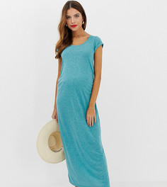 Платье миди с глубоким вырезом Mamalicious maternity - Зеленый Mama.Licious