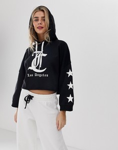 Худи с логотипом Juicy Couture los angeles - Черный