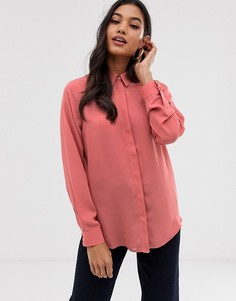 Рубашка с длинными рукавами ASOS DESIGN - Розовый
