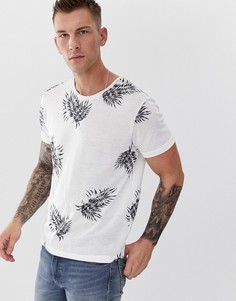 Футболка с цветочным принтом Jack & Jones Premium - Белый