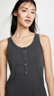 THE GREAT. Slim Henley Tank Dress