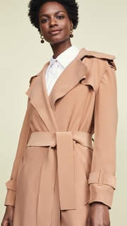 Norma Kamali Double Breasted Trench Coat