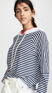 Splendid x Grey Malin Seaside Stripe Sweatshirt