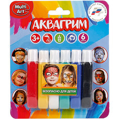 Аквагрим MultiArt "Краски", в тюбиках