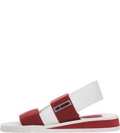 Текстильные сандалии на резинках Love Moschino