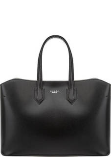 Вместительная кожаная сумка со съемным отделением Tosca BLU