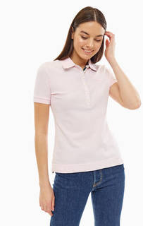 Хлопковая футболка поло розового цвета Barbour