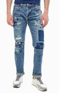 Синие джинсы с декоративной отделкой 501® Original Levis: Made & Crafted