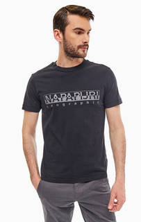 Хлопковая футболка с логотипом бренда Napapijri