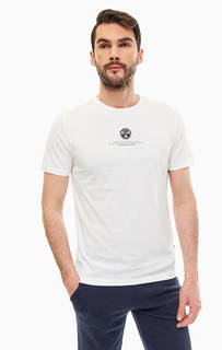 Белая хлопковая футболка Napapijri