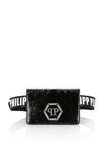 Фактурная сумка на пояс Philipp Plein
