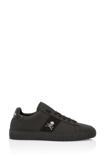 Черные кеды с логотипами Philipp Plein