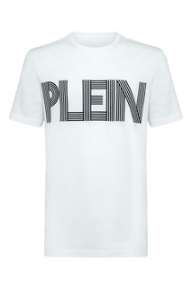 Белая футболка с вышивкой Philipp Plein
