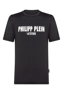 Облегающая черная футболка Philipp Plein