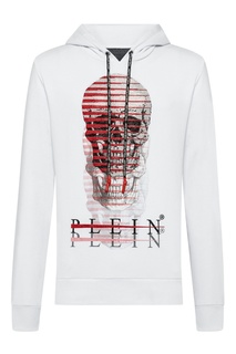 Белое худи с черепом Philipp Plein