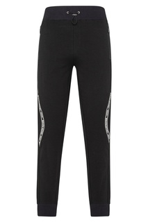 Черные брюки с контрастной отделкой Philipp Plein