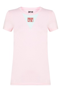 Розовая футболка с логотипом Philipp Plein